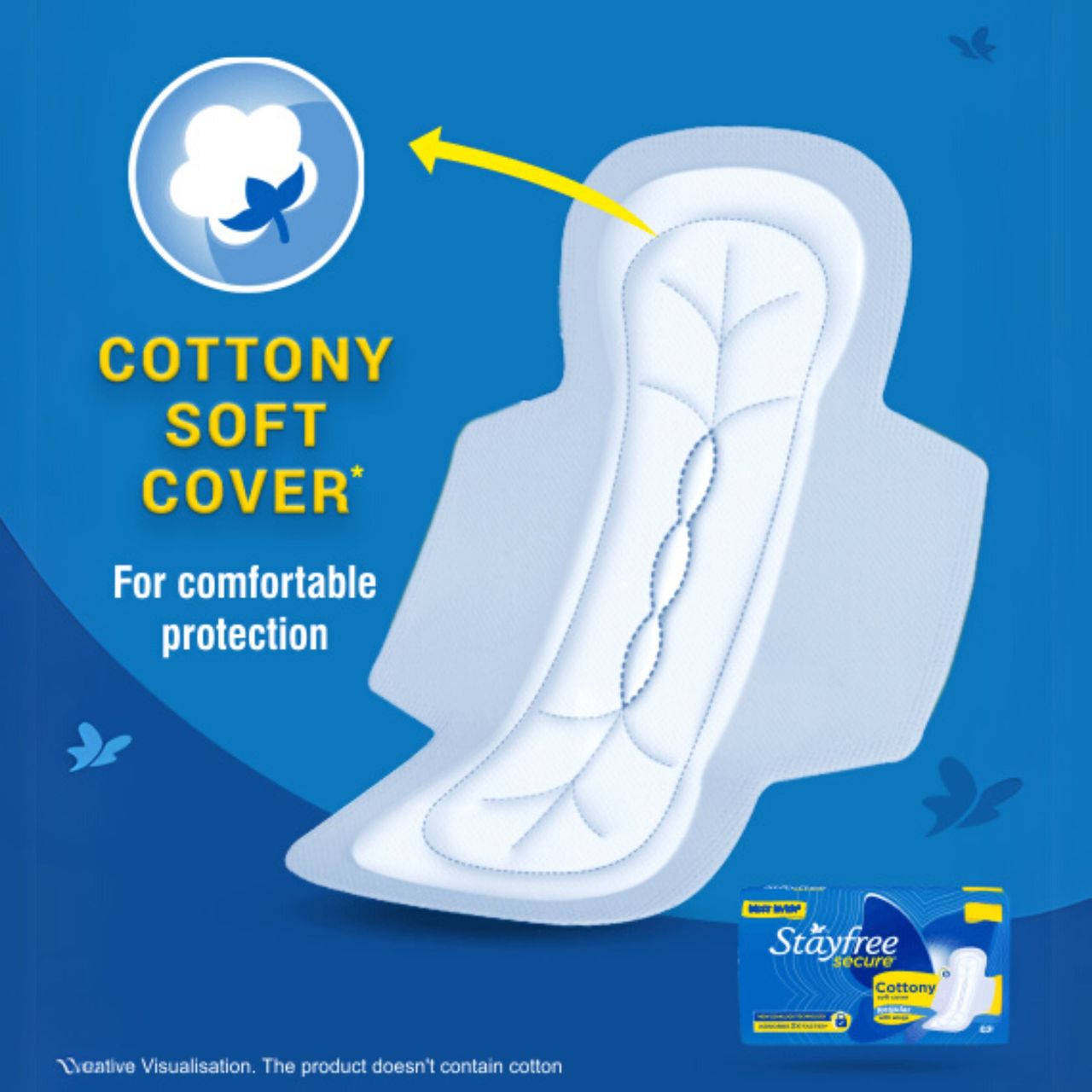 Stayfree Secure  Sanitary Pads - Regular 6 pc Combo