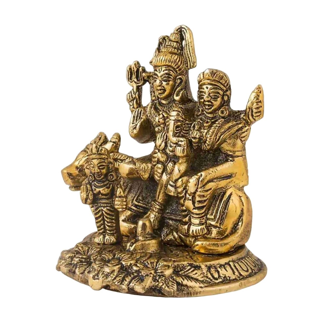 Devnidhii Shiv Parivar Small in Gold Polish