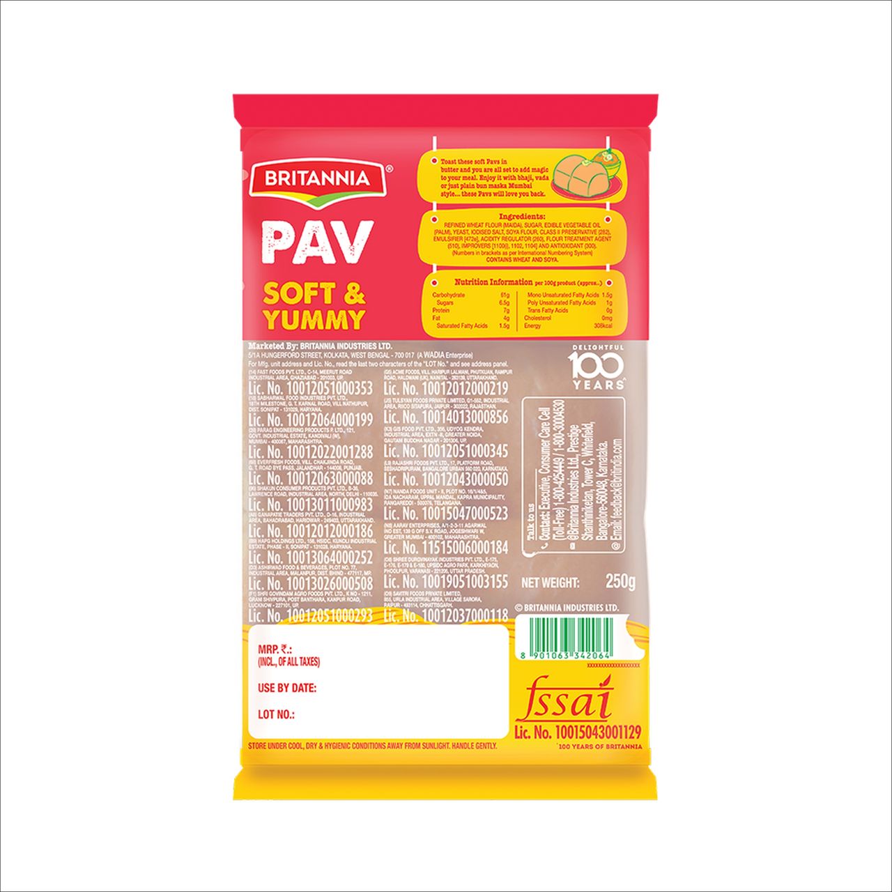 Britannia Pav 200 g Combo