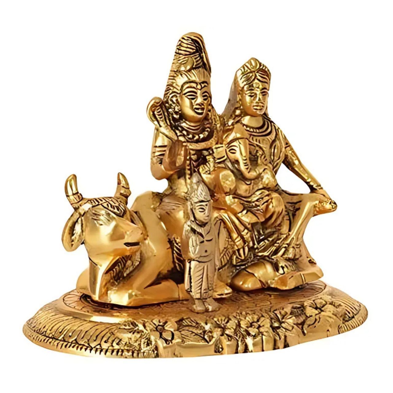 Devnidhii Shiv Parivar Big in Gold Polish