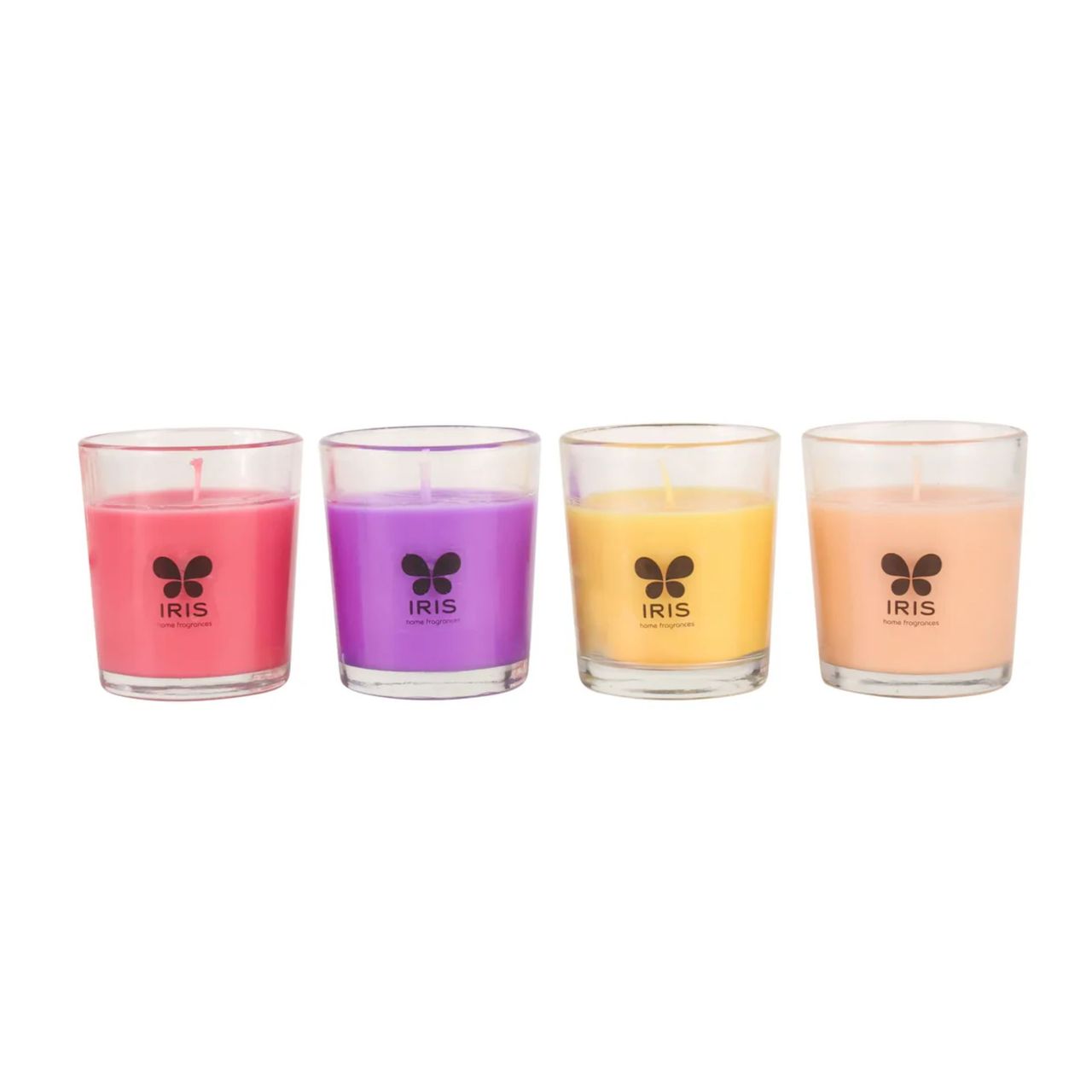Iris Shot Glass Candles Assorted