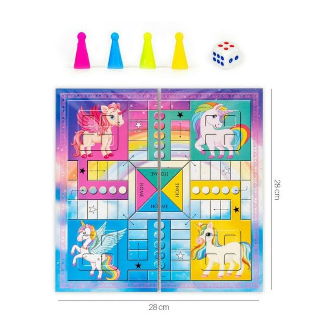 Ratna's Unicorn Snakes And Ladders With Ludo