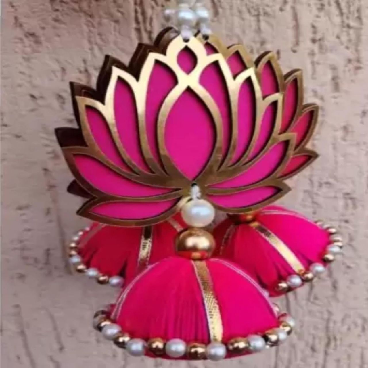 Mad Over Print Lotus Latkan | Set of 4