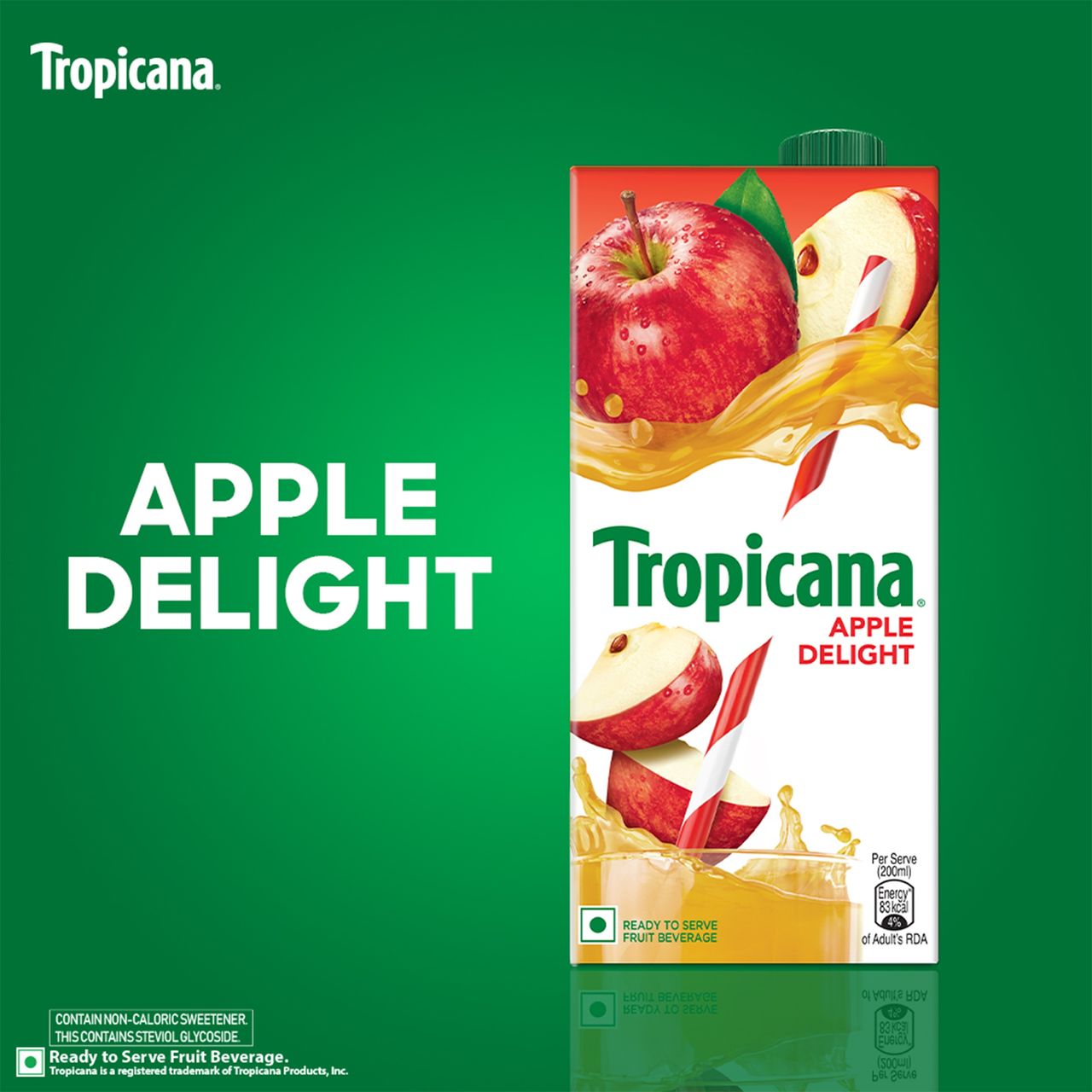 Tropicana Apple Delight Fruit Juice 1 lt 1 l Combo