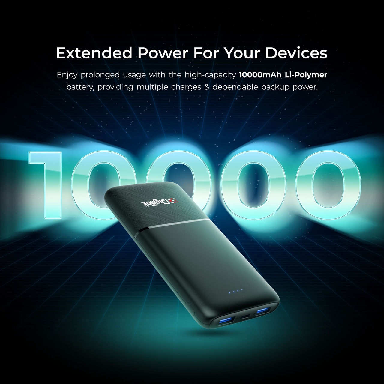 Digitek Power Bank (DPB 10000 PD QC) Back