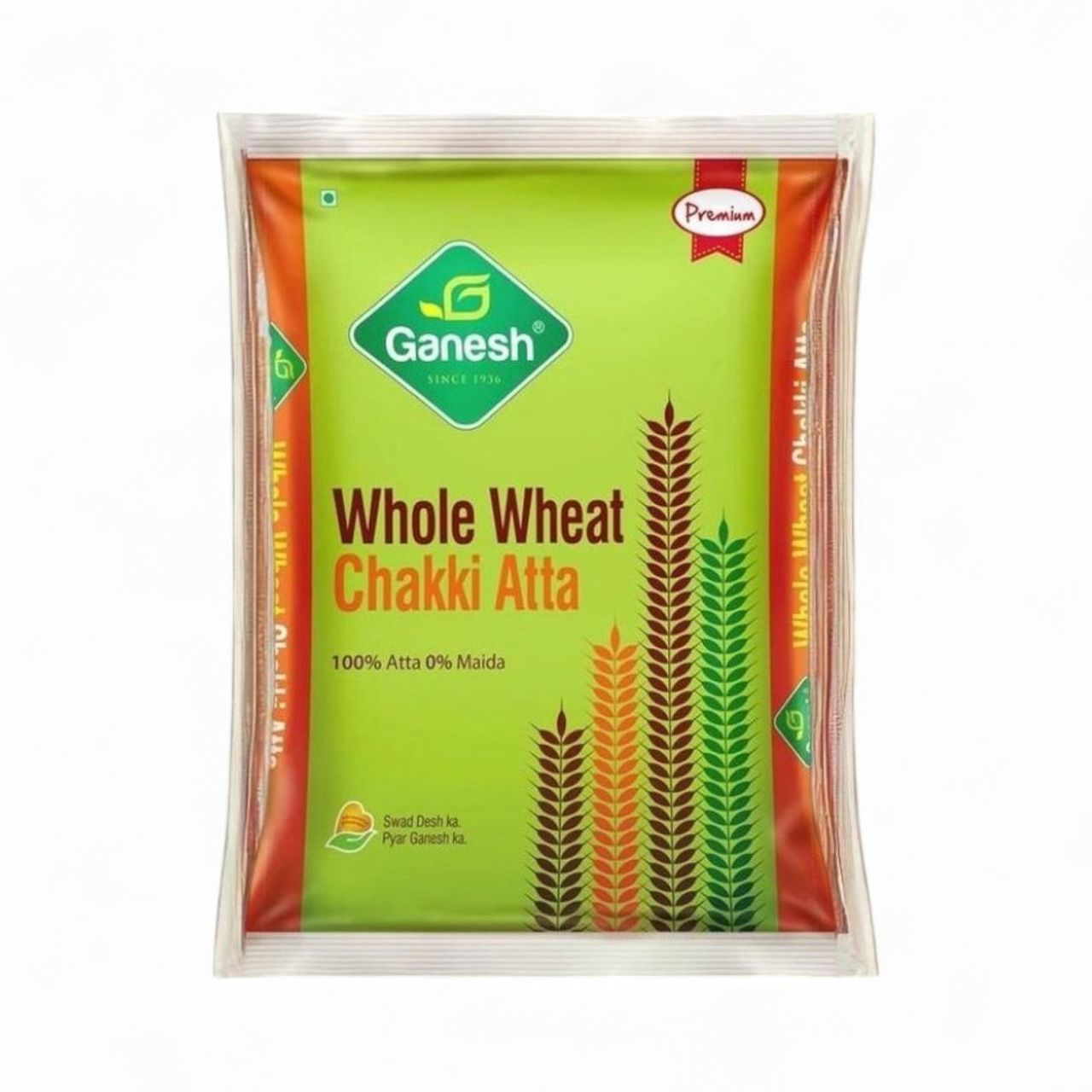 Ganesh Whole Wheat Chakki Atta 1 kg Combo