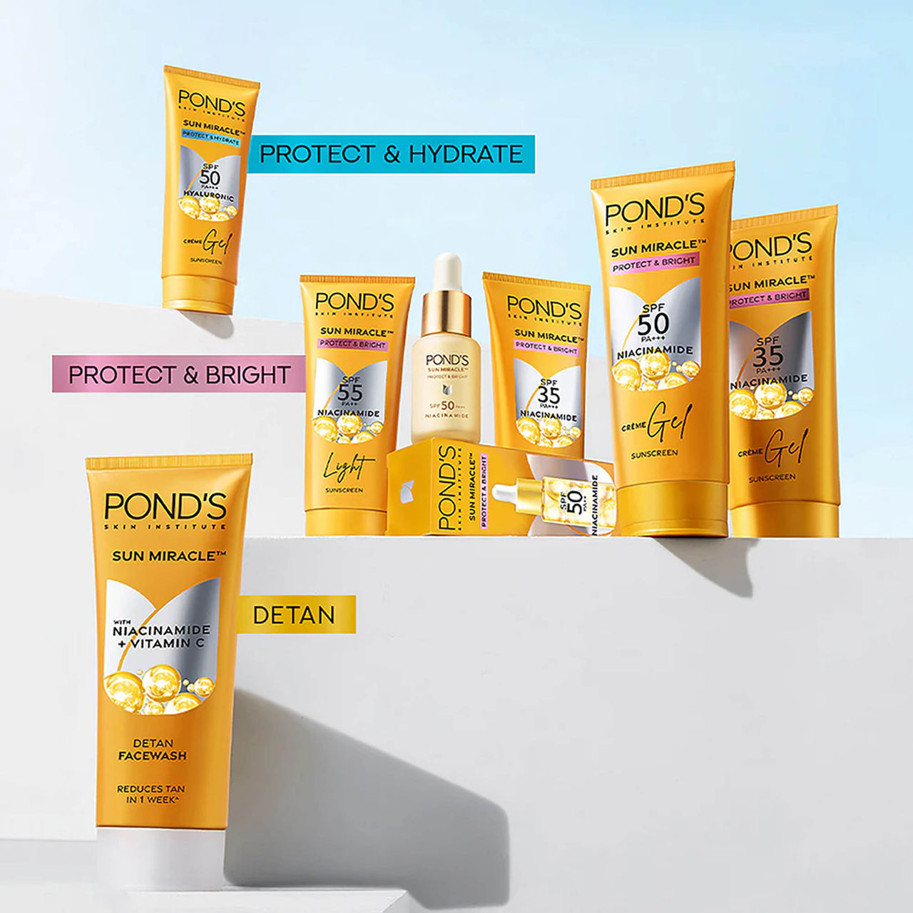 Pond's Detan Facewash, With Niacinamide & Vitamin C, Reduces Tan In 7 Days, For All Skin Types