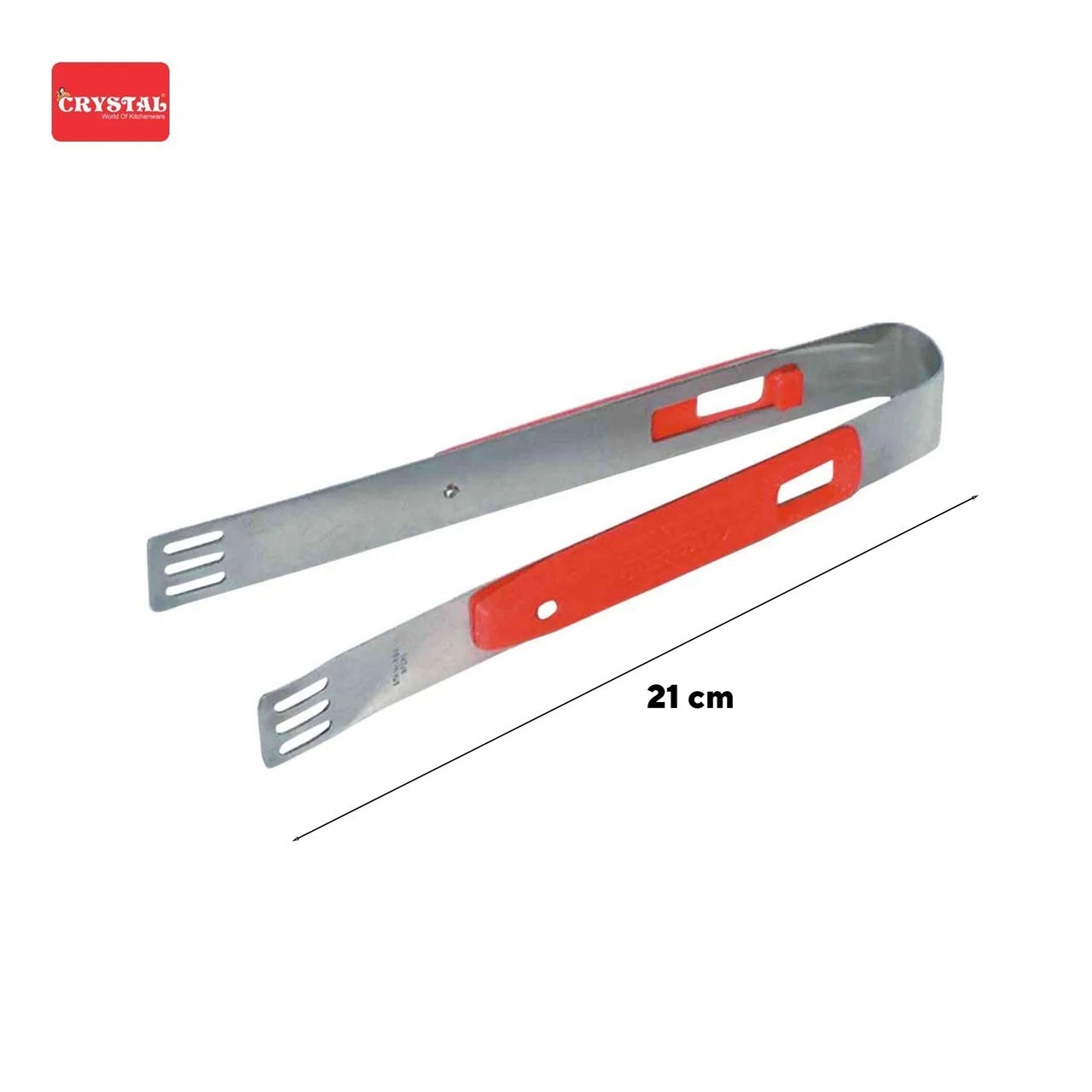 Crystal Stainless Steel Serving Tong (Colour May Vary)