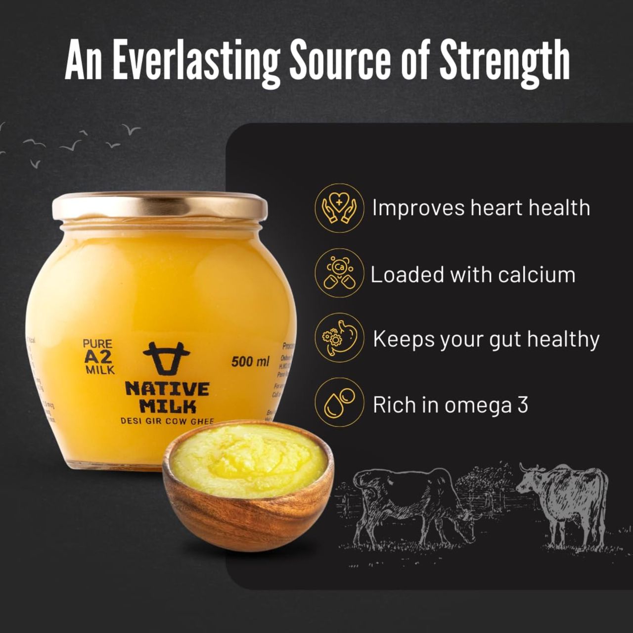 Native A2 Desi Gir Cow Ghee