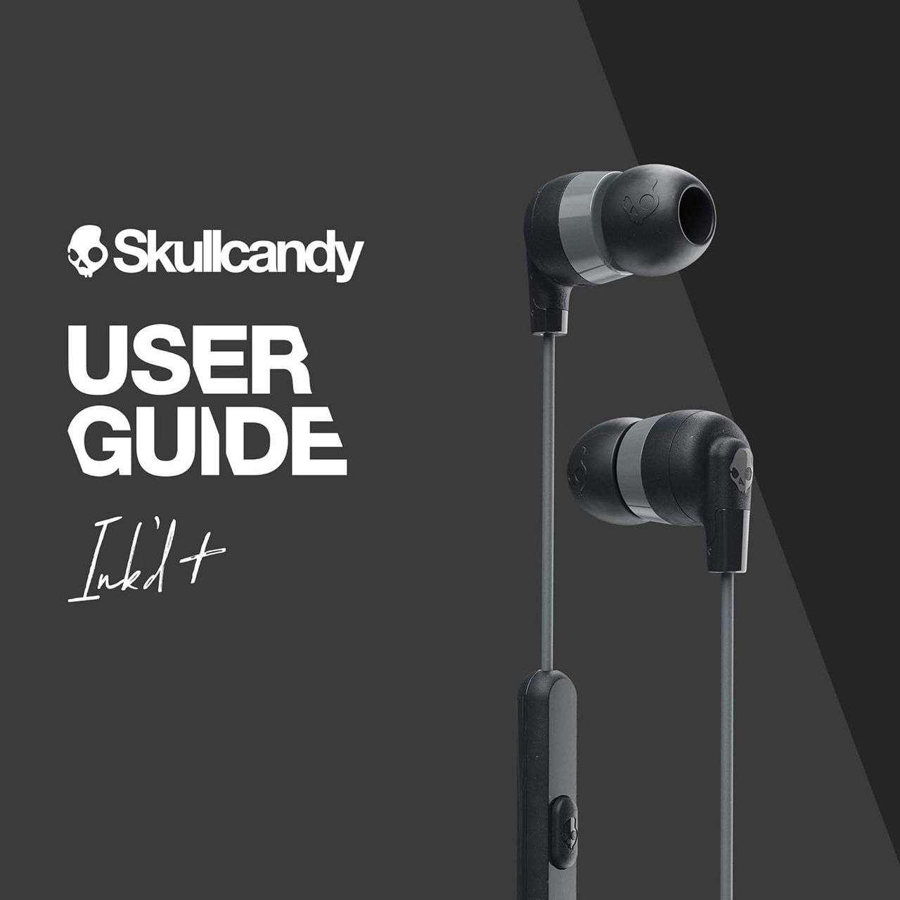 Skullcandy Ink'd+ In-Ear Wired Earbuds,Microphone, Works with Bluetooth Devices and Computers-Black(3.5 mm Jack)