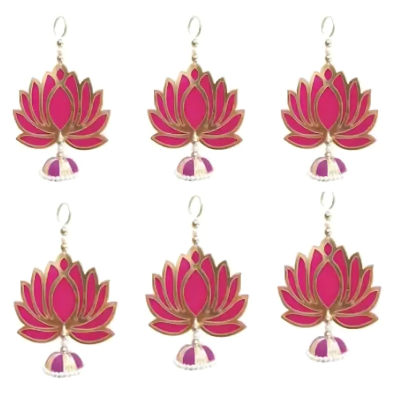 Mad Over Print Lotus Latkan | Set of 4