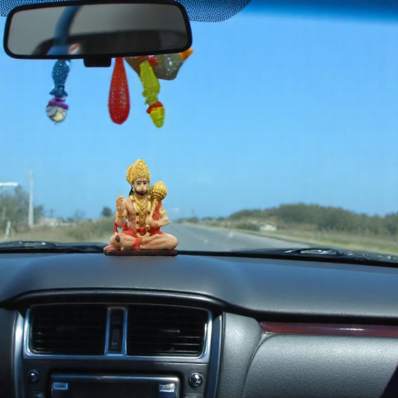 Mad Over Print Hanuman Ji Car Dashboard Idols