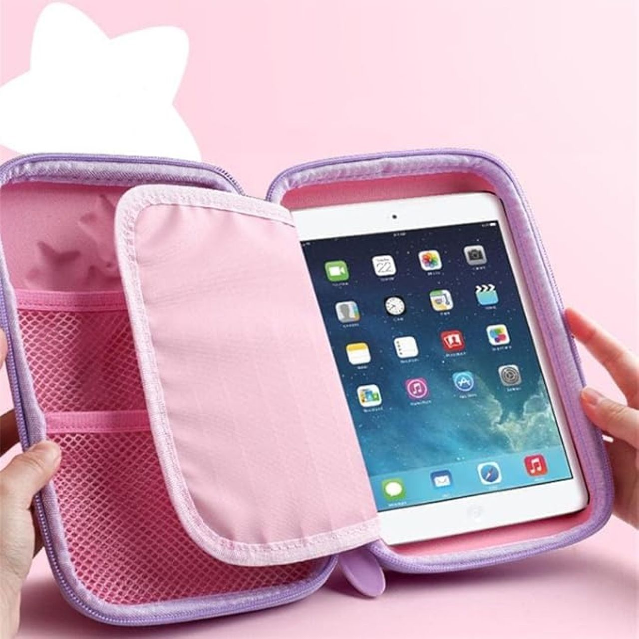 Toyshine Magical Unicorn Theme 3D EVA Hardtop Pencil Case with Compartments for Kids | Pink