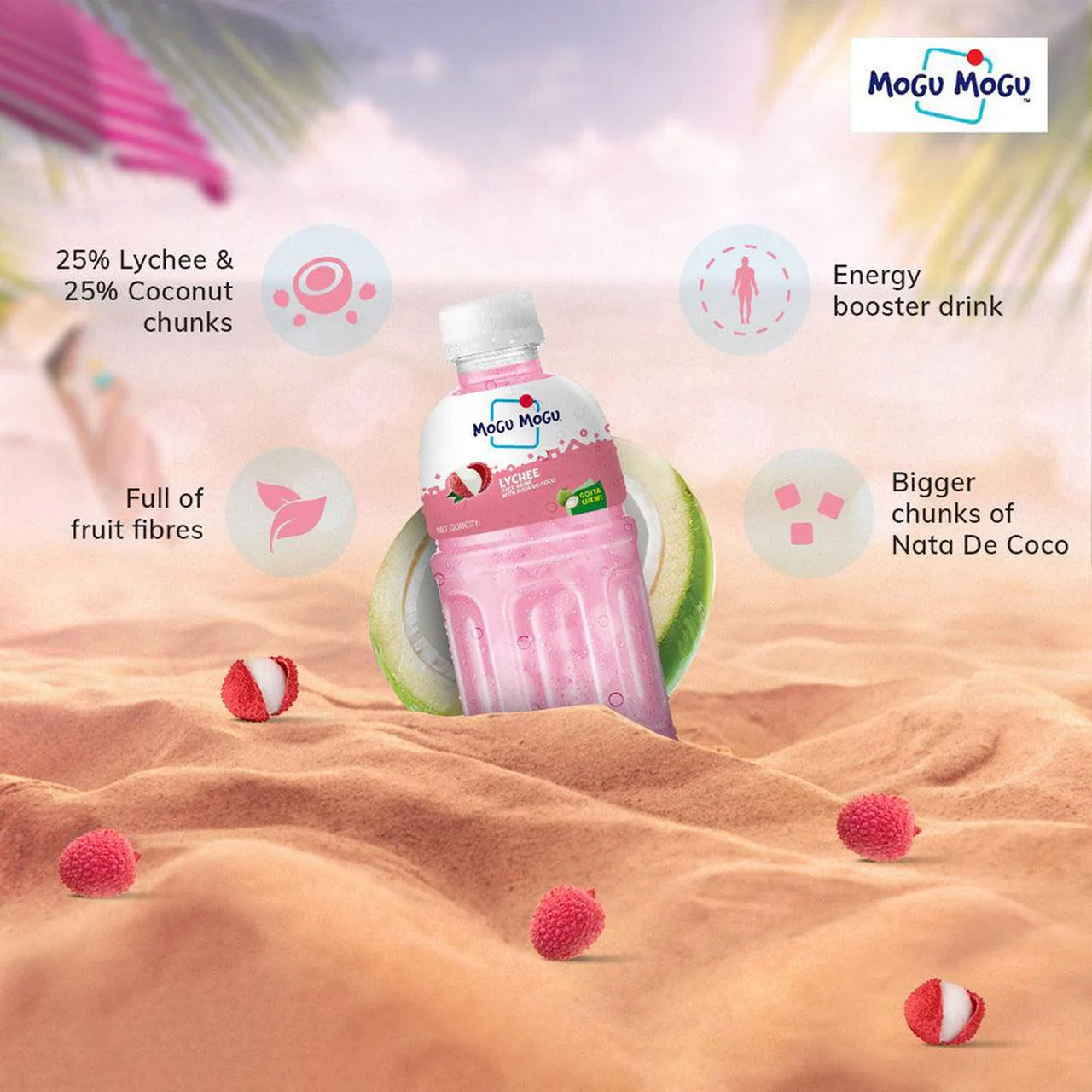 Mogu Mogu Imported Lychee Fruit Juice
