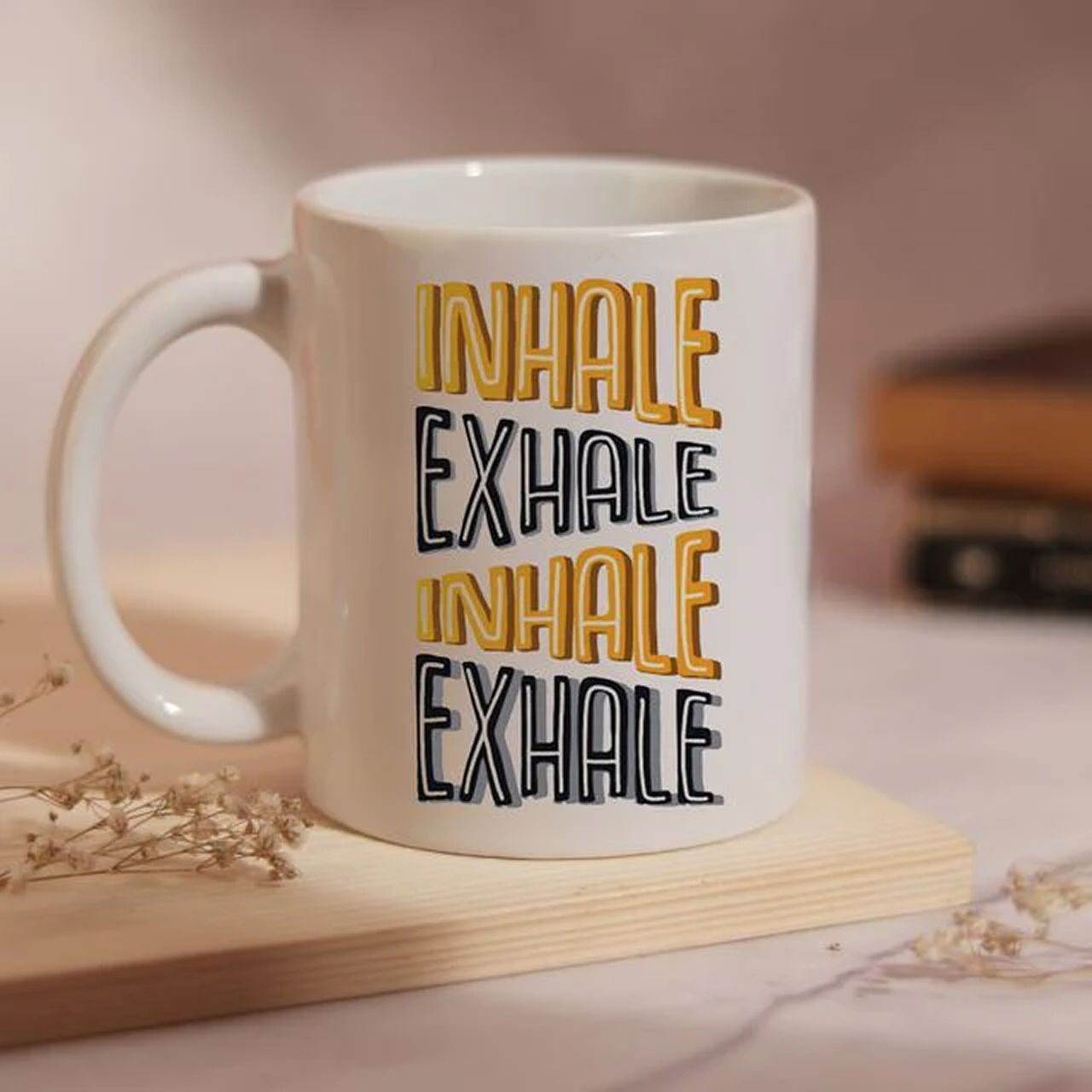 Oye Happy Inhale Exhale Mug