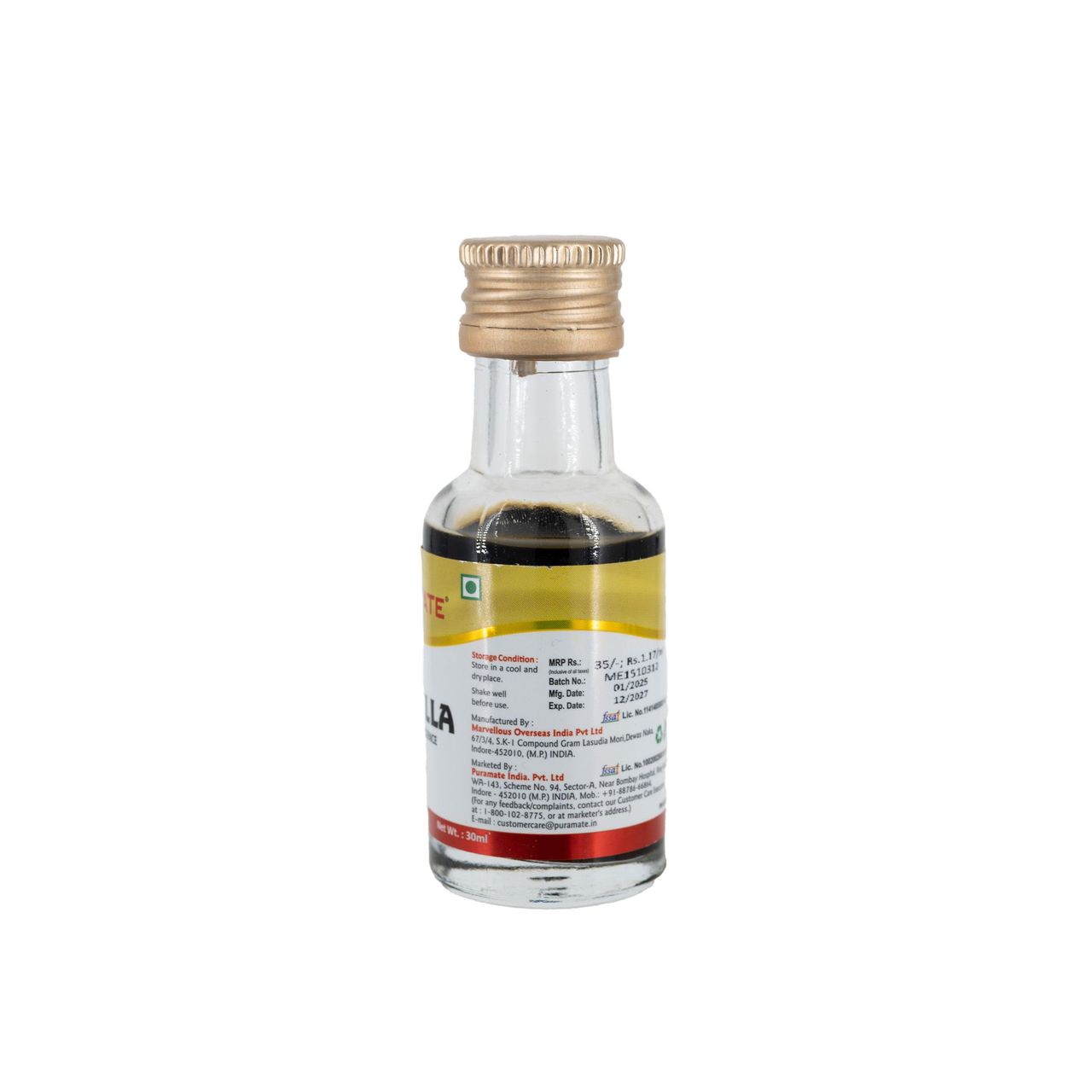 Puramate Culinary Essence- Vanilla 30 ml Combo