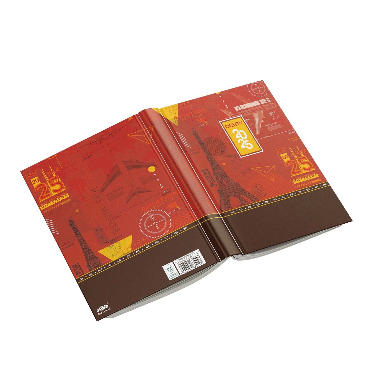 Matrikas Exe Metallic Diary 2025 - D