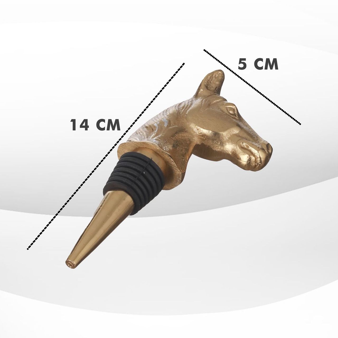 Trovea's Horse And Fish Bottle Stopper Combo Set