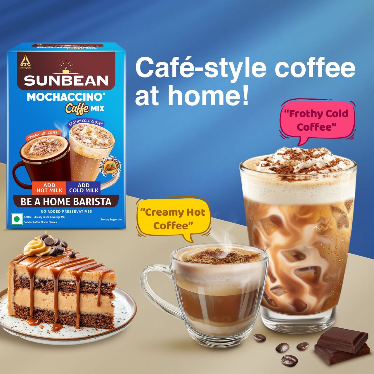 Sunbean Cafe Mix- Mochaccino cafe style coffee