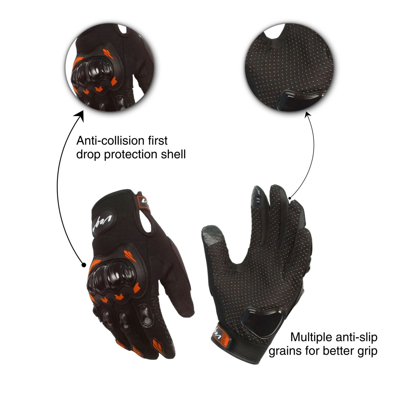 Vega Vgl-21 Orange Gloves-M