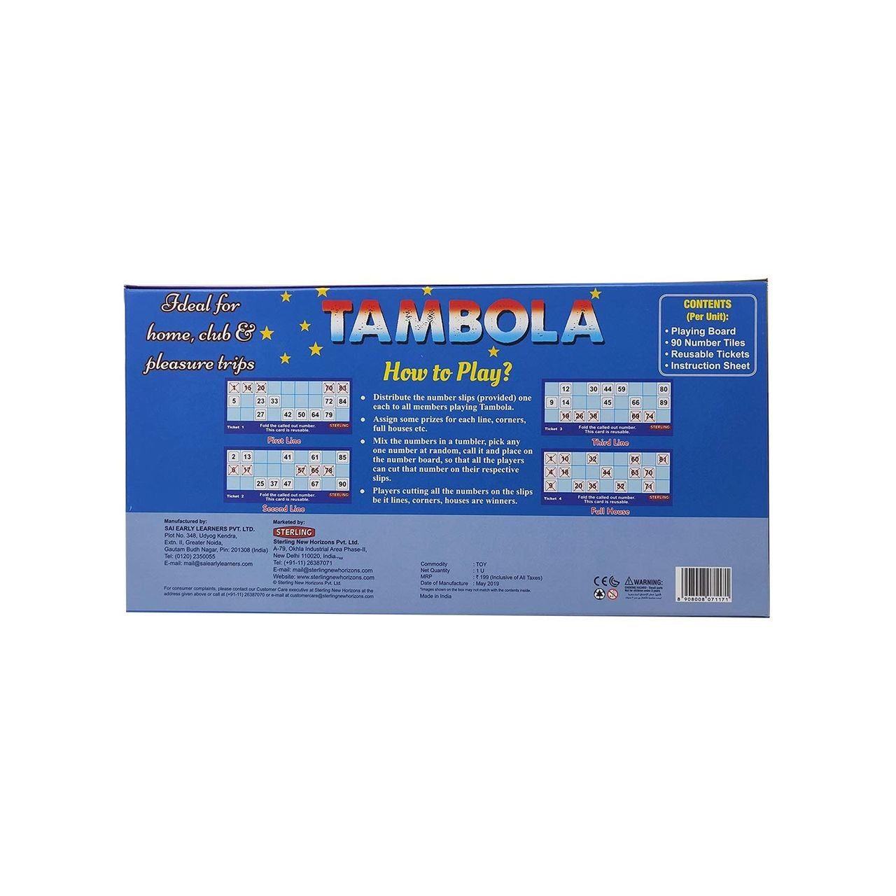 Sterling Board Game -Tambola