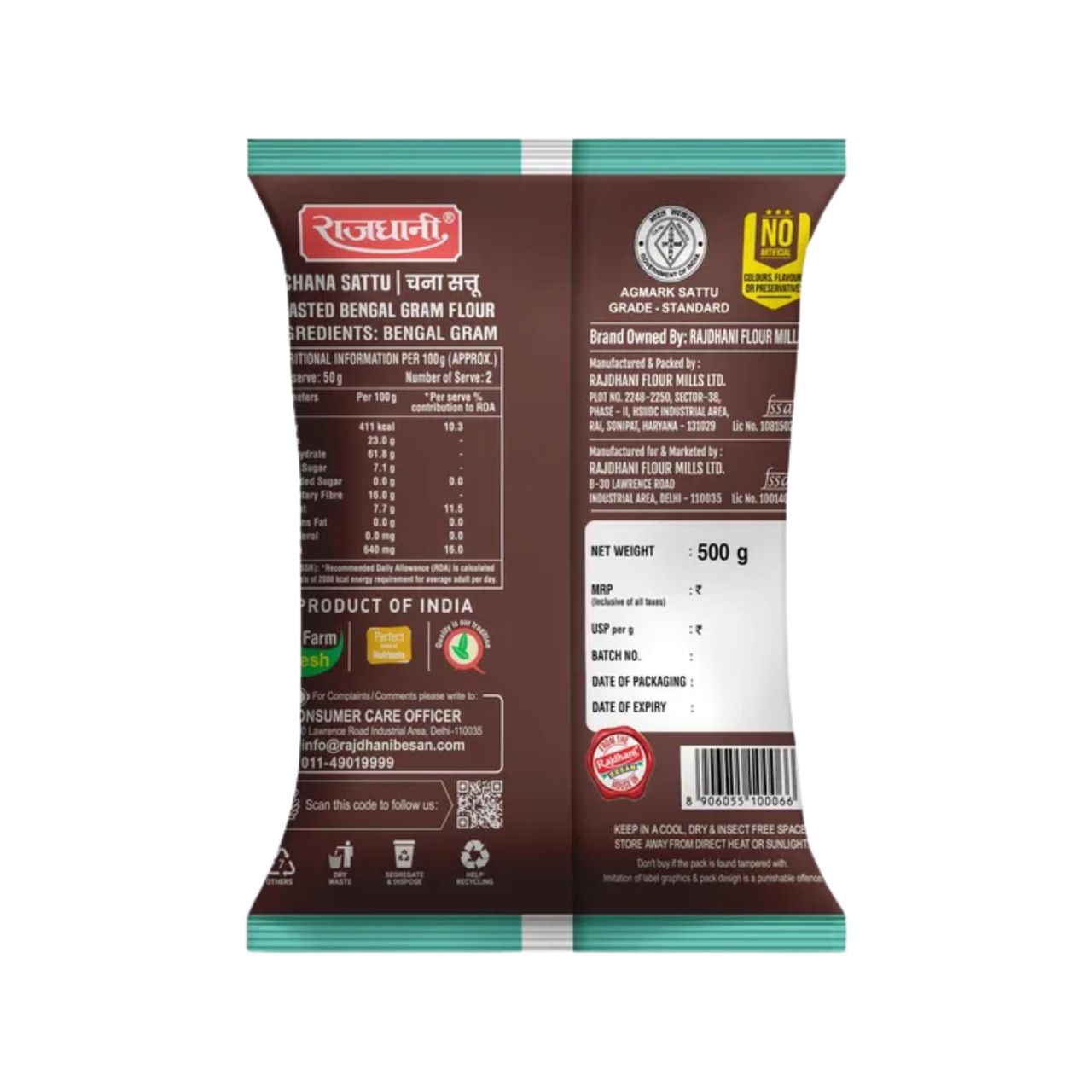Rajdhani Chana Sattu 500 g Combo