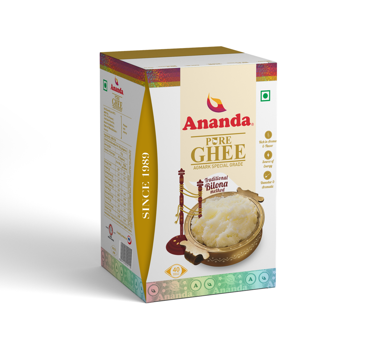 Ananda Pure Ghee | Made With Bilona 900 ml Combo