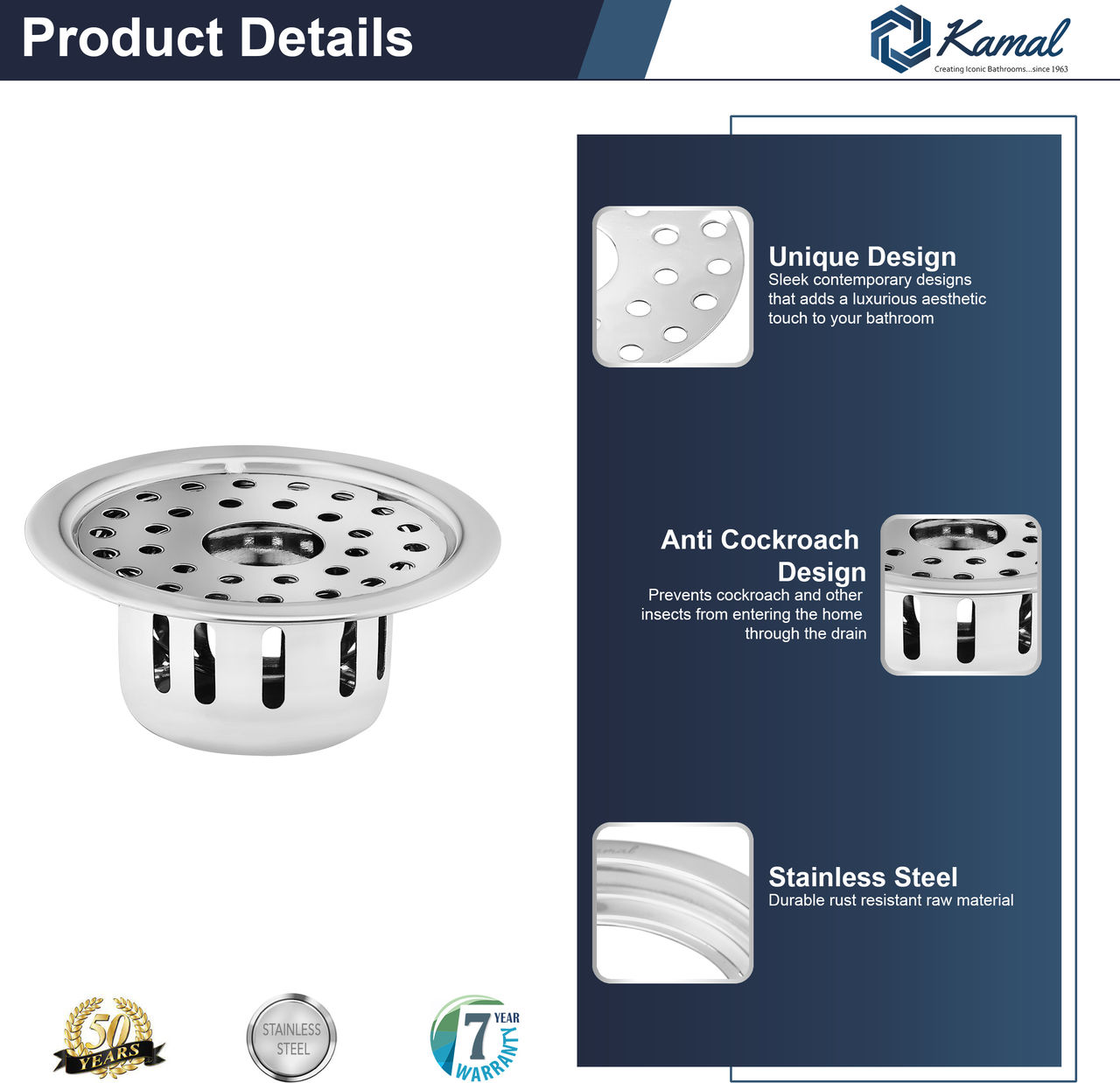 Kamal Cockroach Trap with Hole
