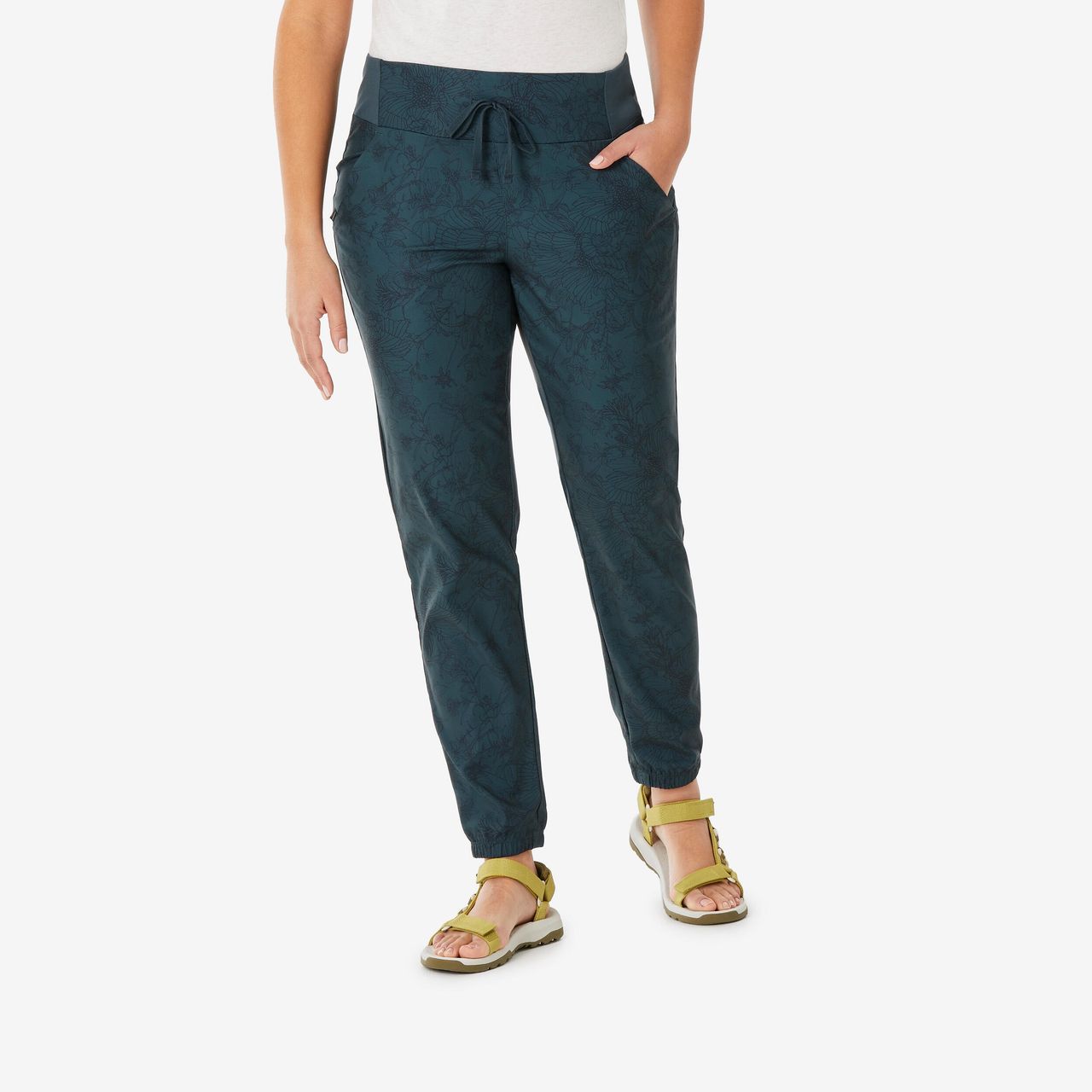 Quechua By Decathlon | Womens Hiking Trousers - Sage Green, UK 14