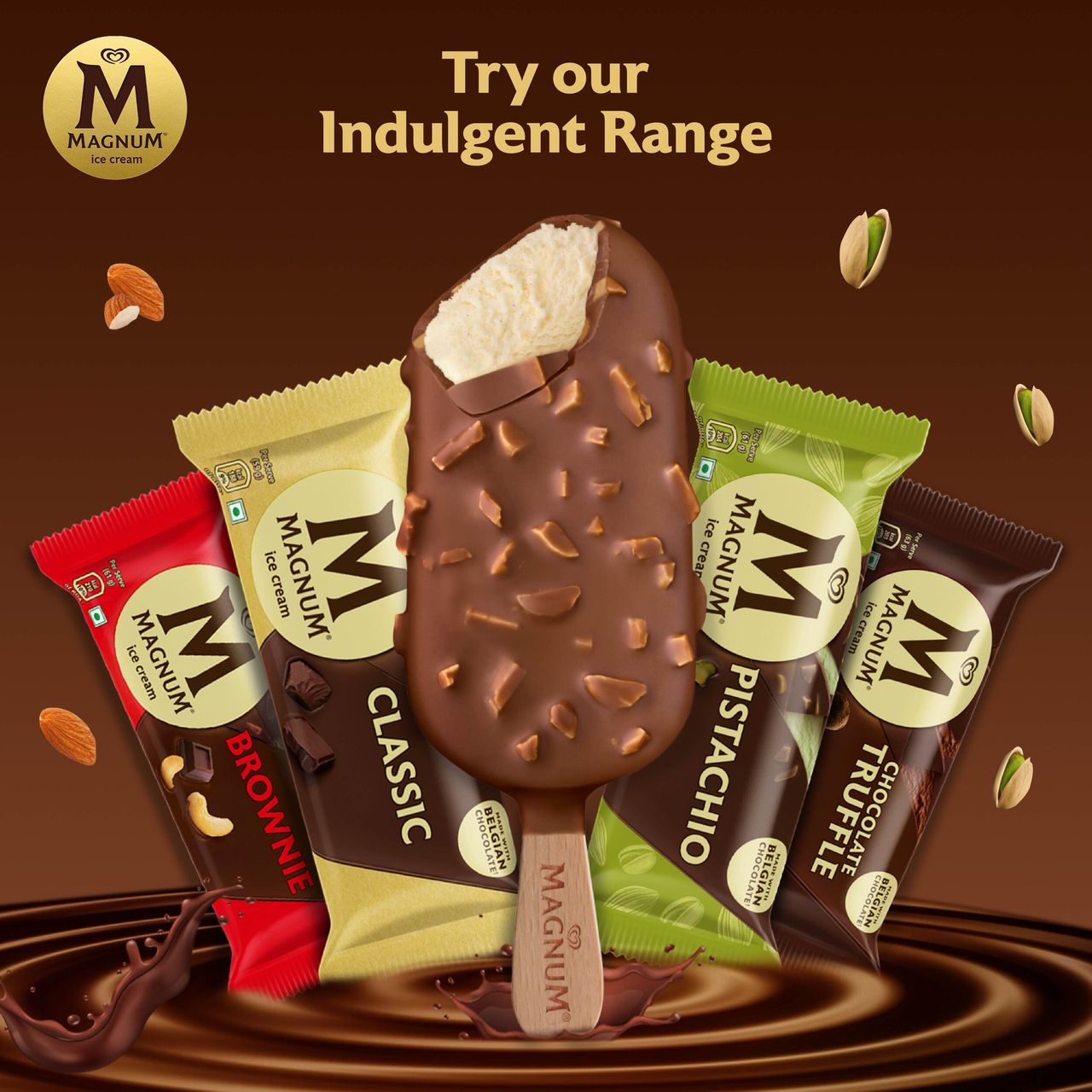 Kwality Wall's Magnum Almond Ice Cream Stick Combo