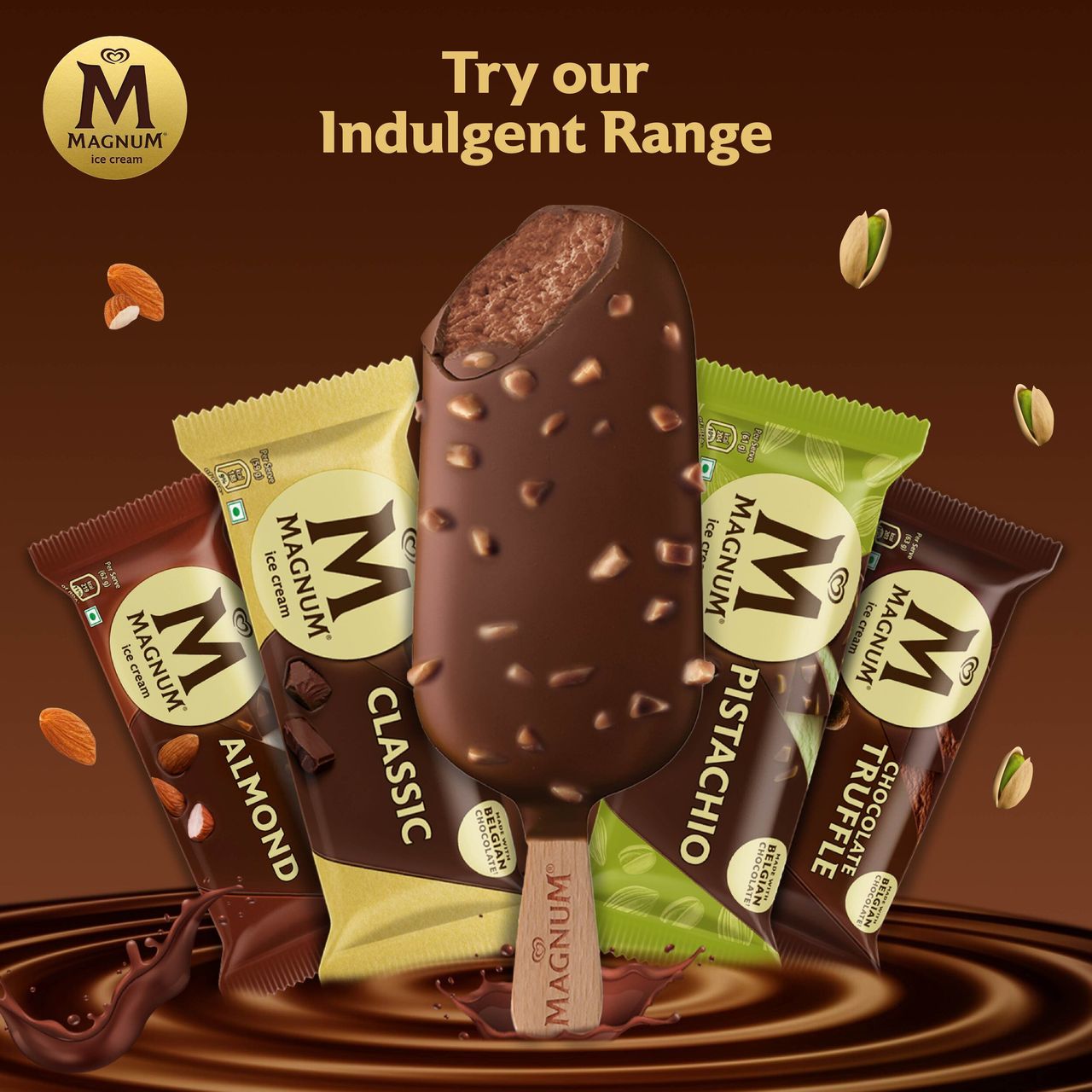Kwality Wall's Chocolate Brownie Ice Cream Stick | Pouch 61 g Combo