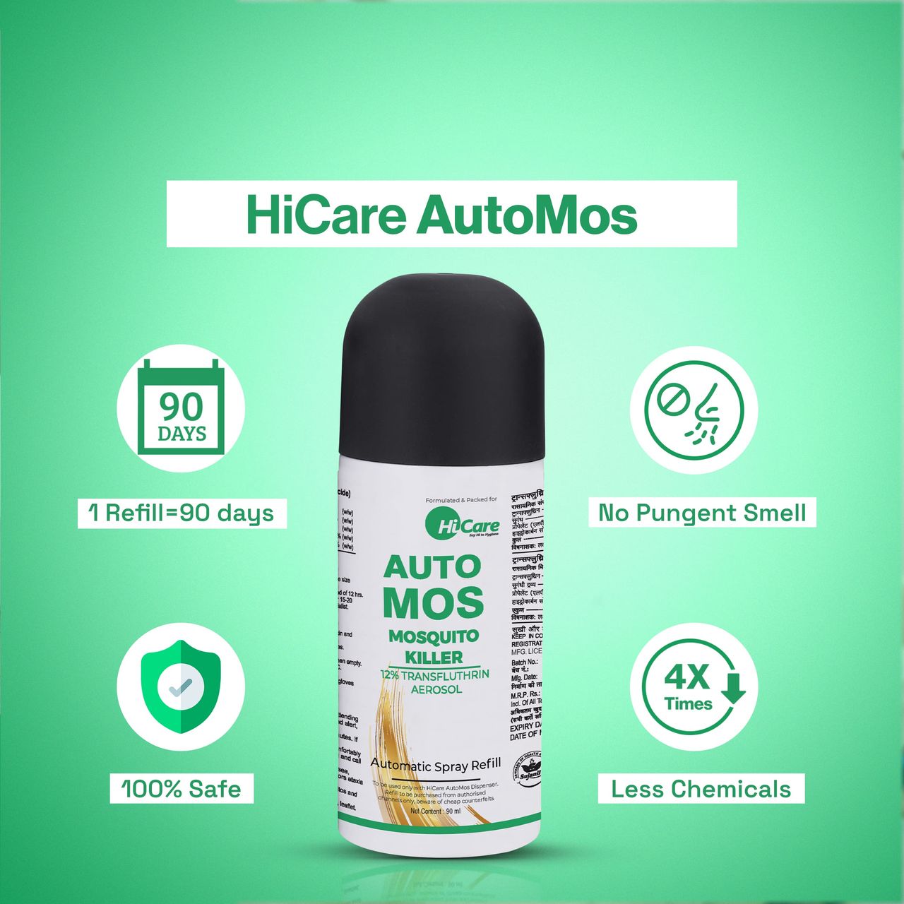 Hicare Services Automos MosquitoRepellent Vaporiser Refill