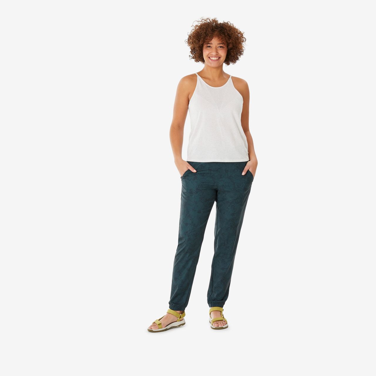 Quechua By Decathlon | Womens Hiking Trousers - Sage Green, UK 14