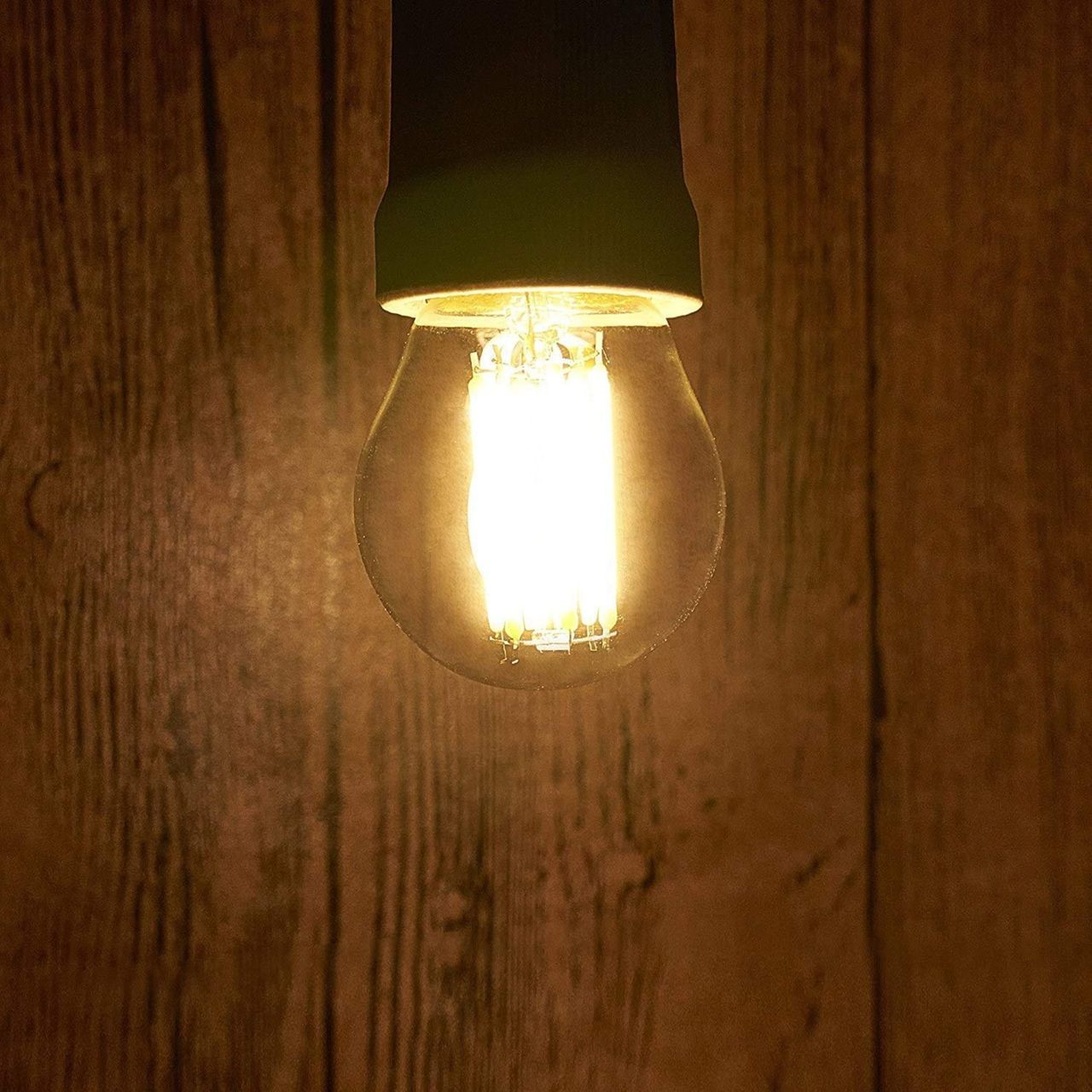 Desidiya Tungsten Filament G45 4W Led Bulb (Warm White) | E27 Base Holder