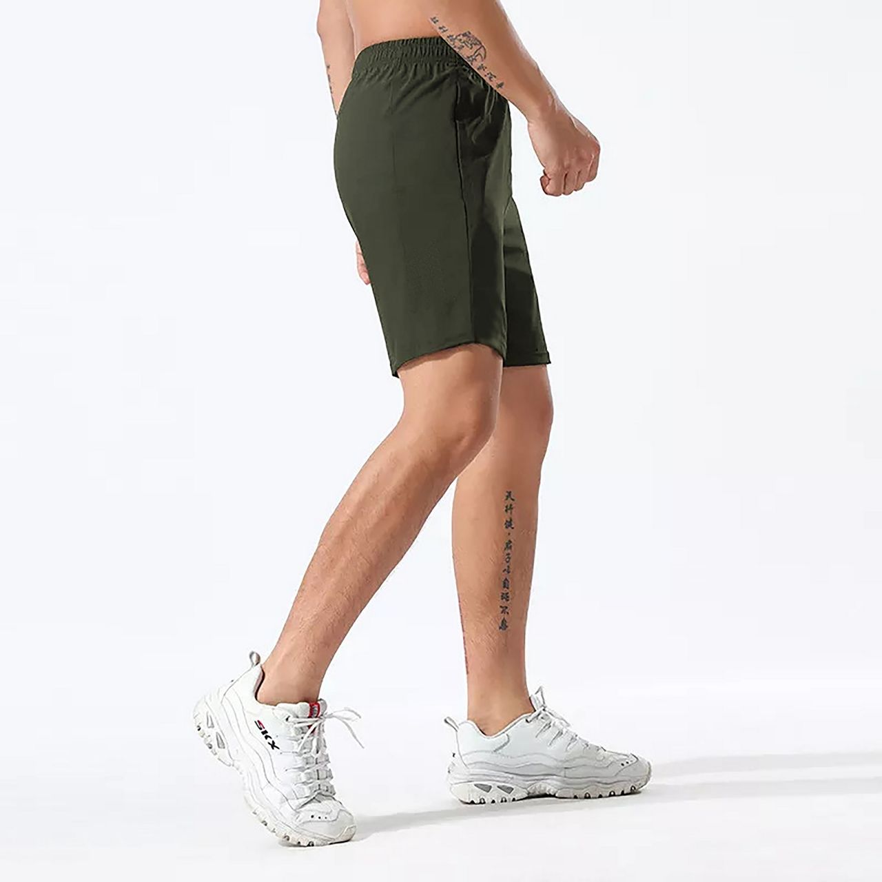 Avolt Men's Regular Fit Shorts Super Comfortable Half Pants | Olive - M