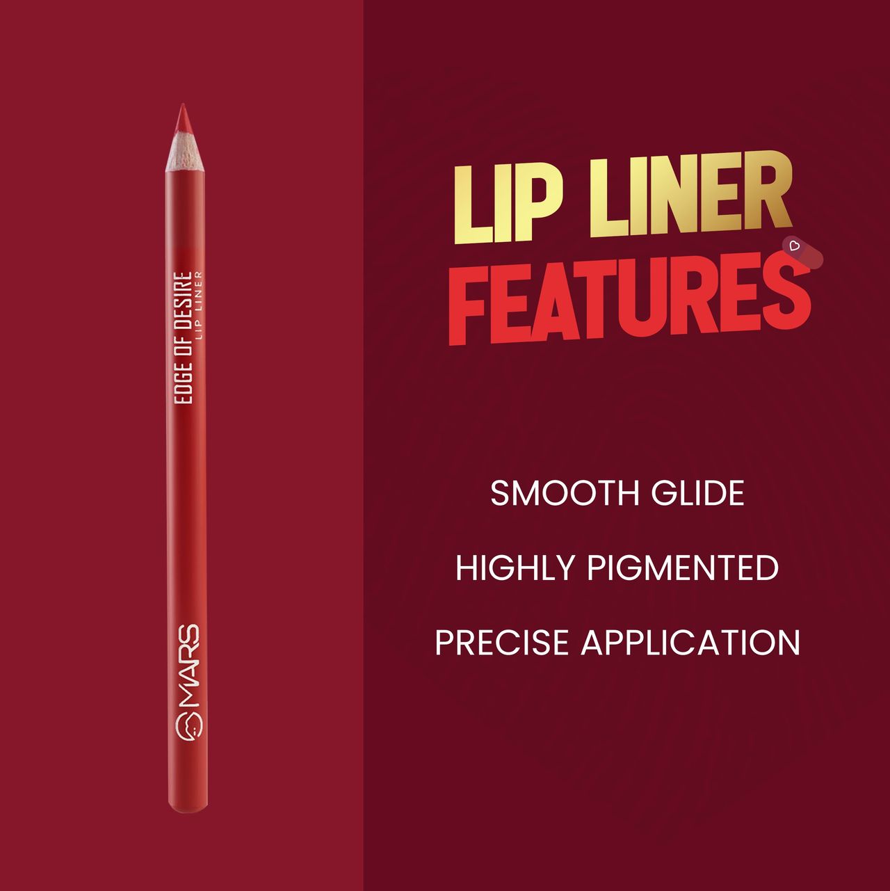 MARS Cosmetics Love Spell Lip Kit | a Combo of Super Stay Matte Lipstick | 01-fiery Red