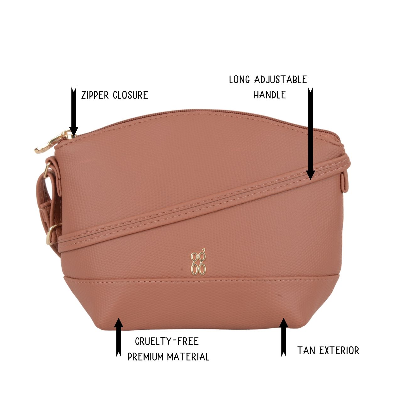 Baggit Women's Nodt Sling Bag | Rust