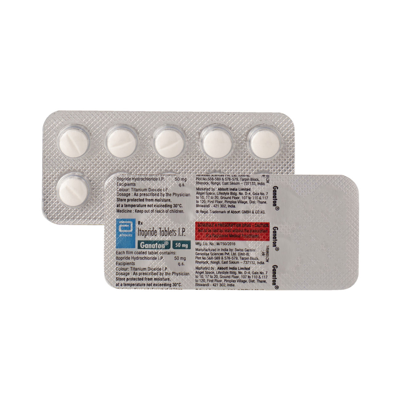 Ganaton 50 mg Tablets
