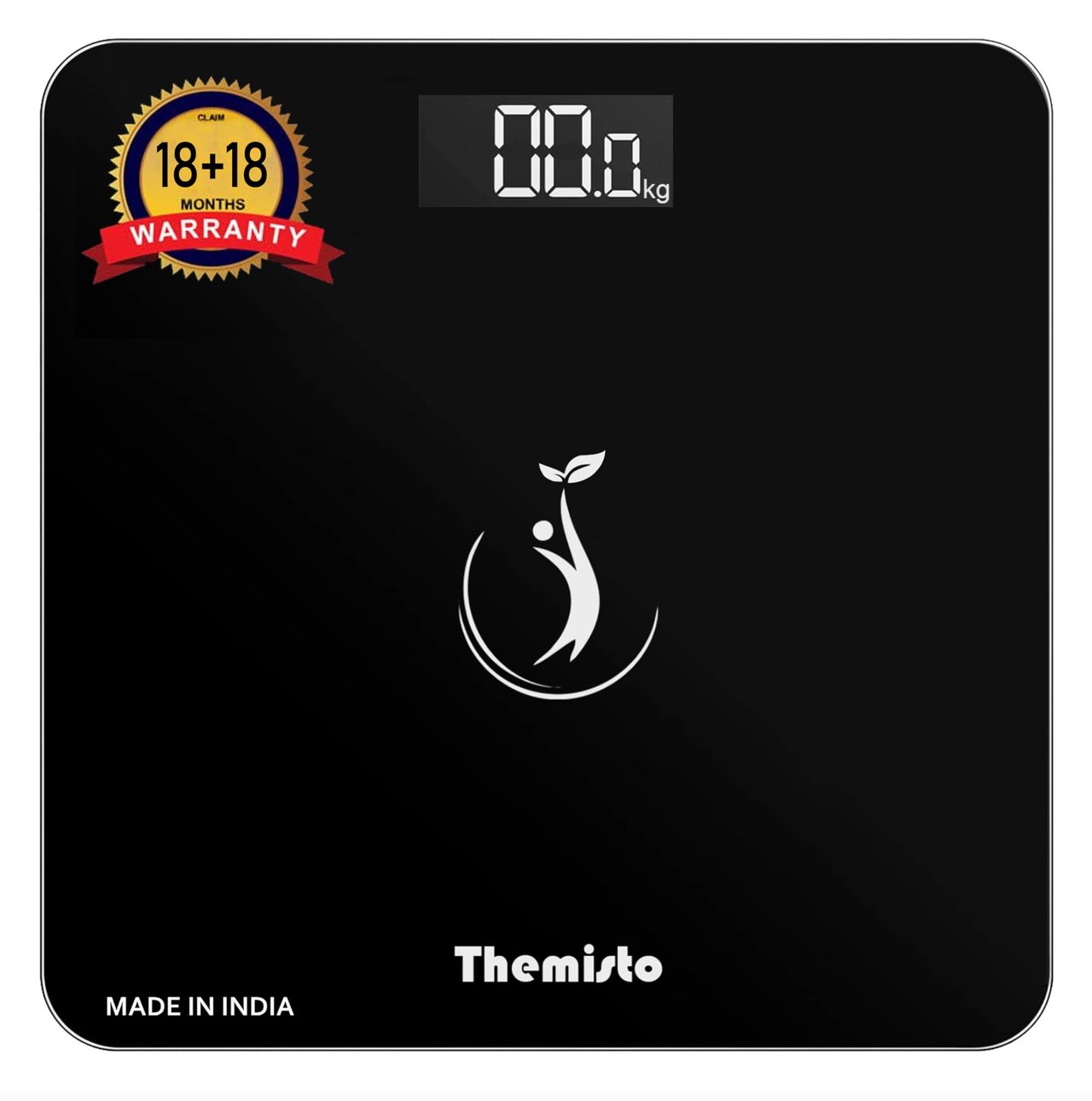 Themisto Th-Ws50 Body Weight Scale,With High Precision Sensors | 6 Mm Tempered Glass