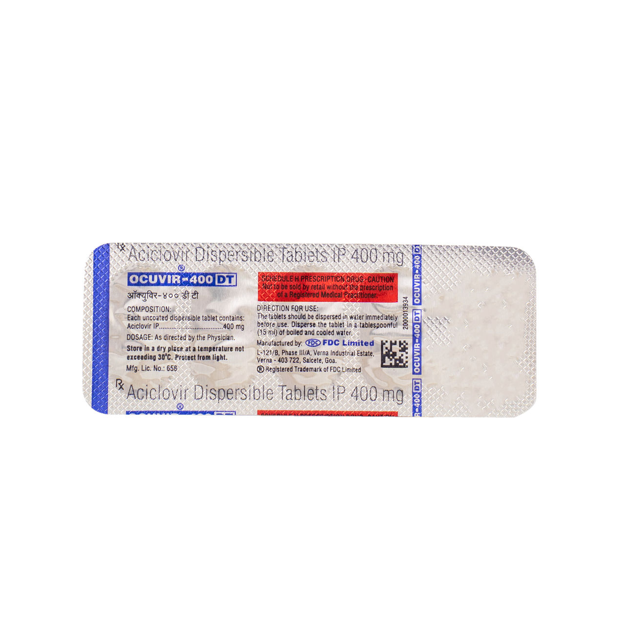 OCUVIR- 400 DT Tablets