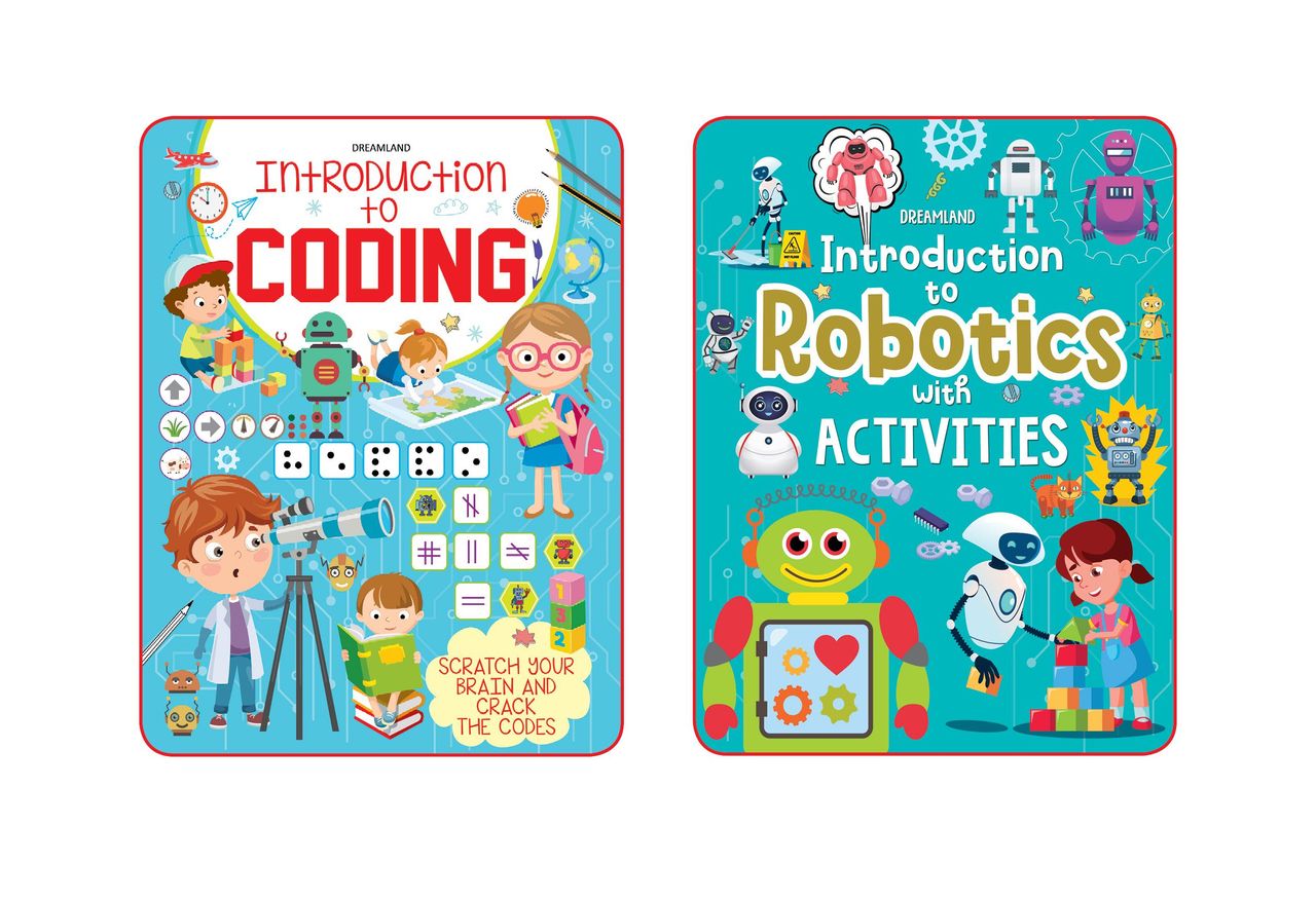 Dreamland Introduction to Coding and Robotics, 2 Books Pack |Gift for kid | Gift Pack | Book for Kid, 88 Pages