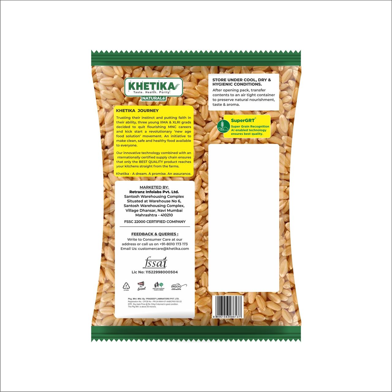 Khetika MP Sharbati Wheat