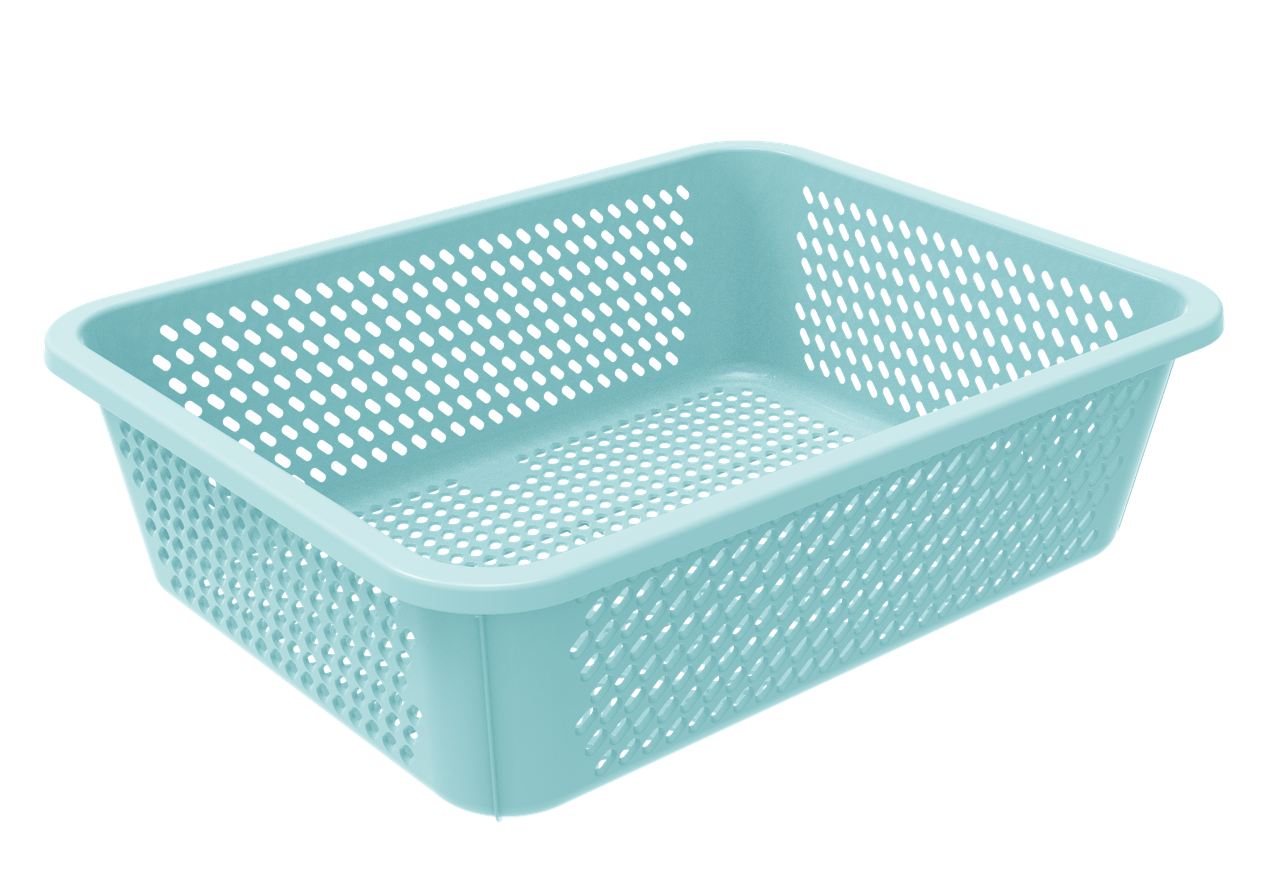 All Time Easy Rectangle Basket For Kitchen | Set Of 3 (Colour May Vary)
