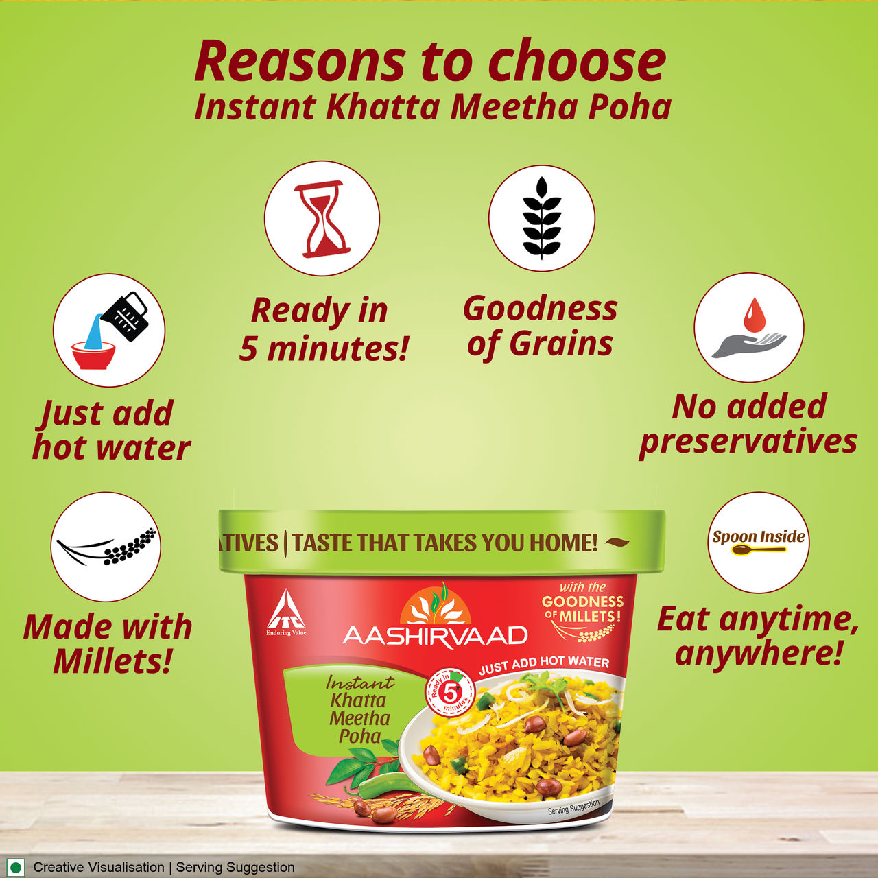 Aashirvaad Instant Khatta Meetha Poha