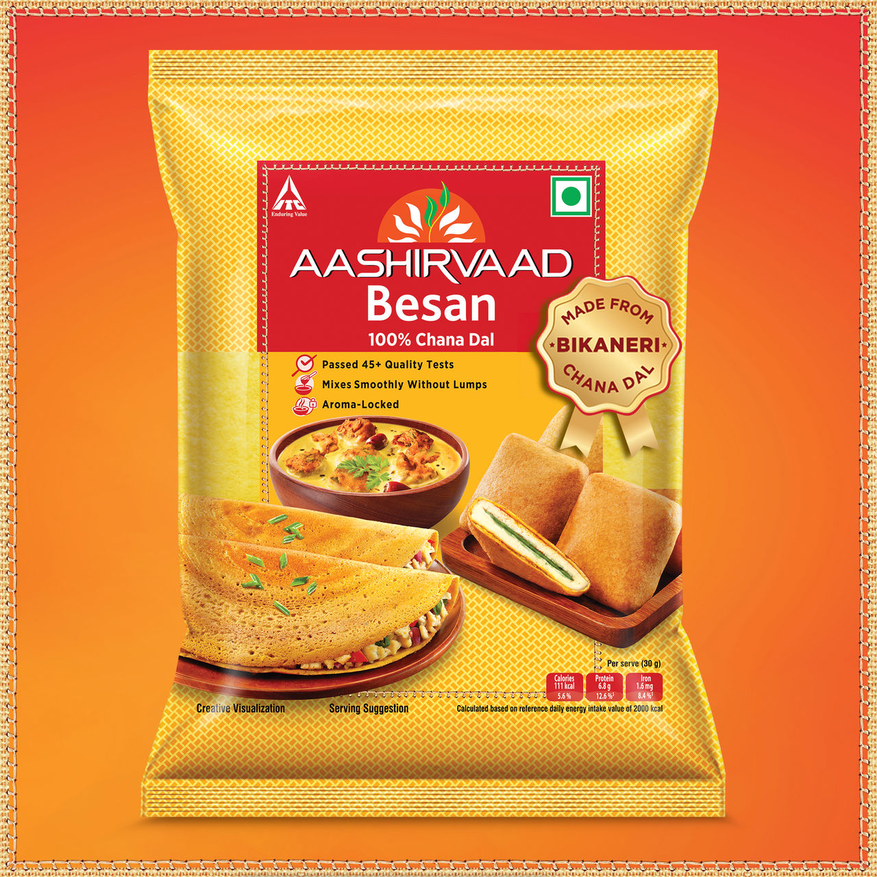 Aashirvaad Besan, Made from 100% Bikaneri Chana Dal