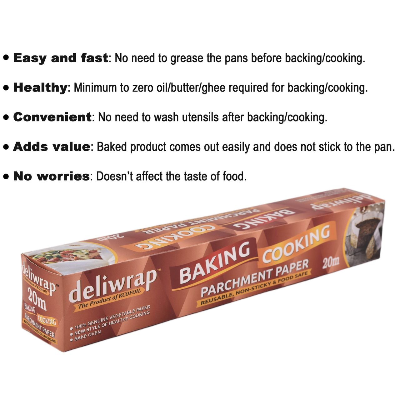 Deliwrap Baking and Parchment Paper | 20 m