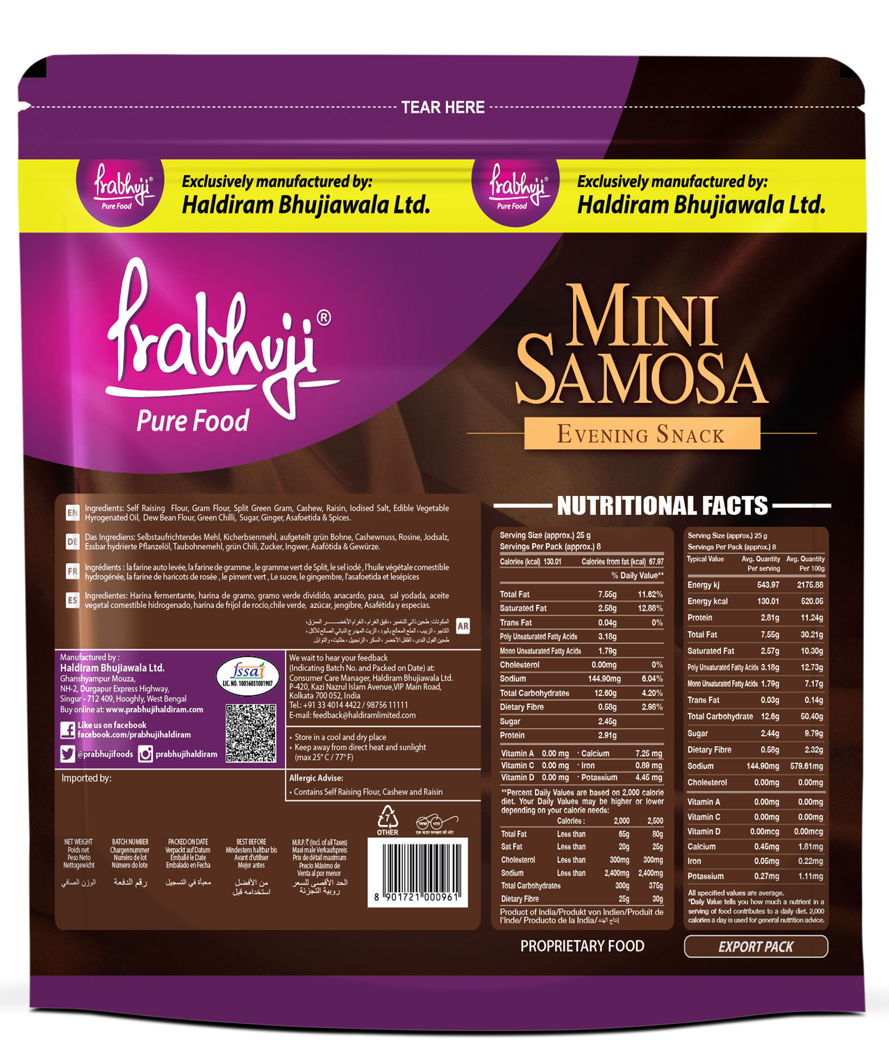Haldiram Prabhuji Mini Samosa