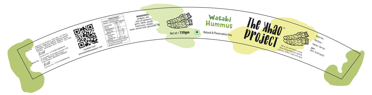 The Khao Project Wasabi Hummus