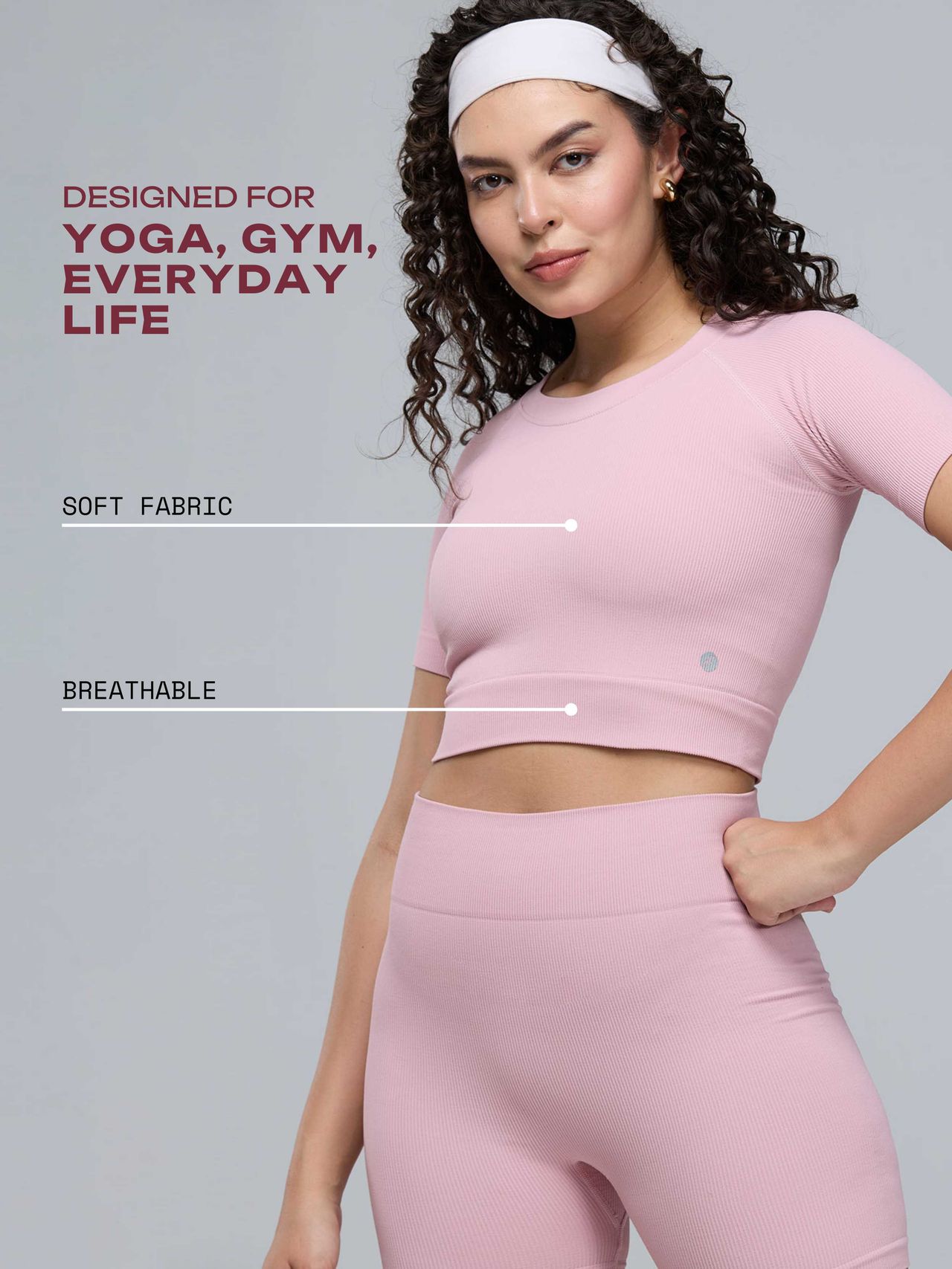 Cava Women's Cropped T-shirt Pulse | Pink - M