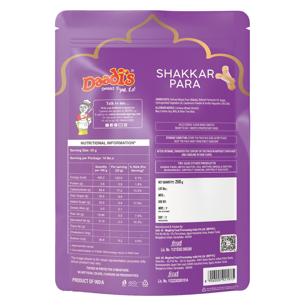 Daadi's Shakkar Para